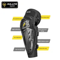 SULAITE Genouillères et coudières d'hiver épaisses et coupe-vent pour moto, protection complète tout-terrain, doublure en peluche Knight
