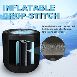 อ่างน้ำแข็งพองลมทรงกลมขนาดพกพา สำหรับแช่น้ำเย็นเพื่อบำบัด ฟื้นฟูกล้ามเนื้อ ฝึกซ้อม และออกกำลังกาย - Product Image 3