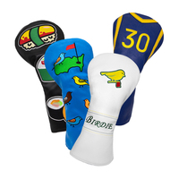 Logotipo personalizado Golf Head Covers PU Cuero Golf Driver Wood Club Covers Golf Headcover