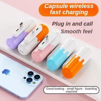 Batterie externe à capsules 5000mAh, USB-C petite batterie externe, batterie à chargement rapide compatible avec les smartphones iPhone 16 et Android