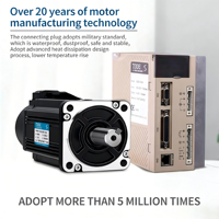 Kit de moteur servo monophasé 400W, moteur synchrone PM tout-en-un avec frein, utilisation verticale