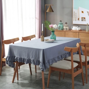 <span class=keywords><strong>Servilletas</strong></span> <span class=keywords><strong>de</strong></span> Lino Natural Personalizadas, 55% Lino, 45% Algodón, Mantel <span class=keywords><strong>de</strong></span> Lino con Volantes, Mantel Individual para Cena - Product Image 4
