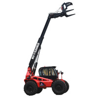 Telehandler telescopico del caricatore della ruota dell'asta anteriore della mini fattoria e costruzione della cina