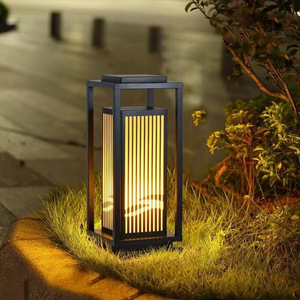 Solar <b>Pillar</b> <b>Light</b> Outdoor Garden LED Aluminum Waterproof Modern Design for Courtyard Fence Doorway - Product Image 1