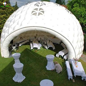 Dôme igloo gonflable géant, tente de fête extérieure imperméable quatre saisons avec ouverture <span class=keywords><strong>automatique</strong></span> rapide et double couche - Product Image 3