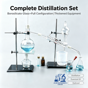 Ätherisches Öl Glas-Chemie-Destillationsapparat-Set Labor-Glaswaren-Kit für Studenten Komplettes Zubehör - Product Image 2