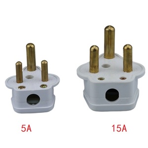 3P Round South African Power <strong>Plug</strong> Conversion <strong>Plug</strong> 3core 5A 15A Wire <strong>Plug</strong> - Product Image 4