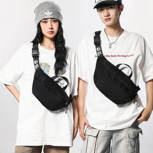 WePower Chest <b>Bag</b> Large Capacity Nylon Waterproof <b>Crossbody</b> <b>Bag</b> For Men Women Everyday Use Solid Color Fall 2023 - Product Image 5