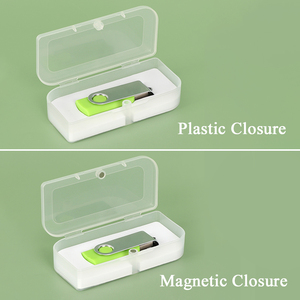 Estuche de Plástico Duradero SUNSHING para Memoria USB con Espuma Protectora, Estuche Magnético Transparente de PP para Memoria USB - Product Image 6