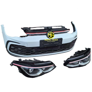 Componentes exteriores del automóvil para <span class=keywords><strong>Volkswagen</strong></span> <span class=keywords><strong>Golf</strong></span> 8 <span class=keywords><strong>GTI</strong></span>-Conjunto de parachoques delantero y trasero, incluidos faros, rejilla, capó y puertas - Product Image 5