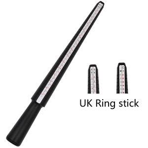 Juego de anillos para medir anillos, Kit de joyería para medición de anillos, con mandril, tamaño de Reino Unido, UE, EE. UU. - Product Image 6