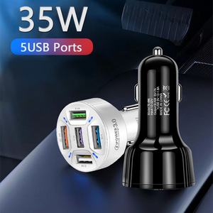 Cargador de Coche Universal 4 en 1 de 35W con 4 Puertos USB para Teléfono, Cargador Rápido para Teléfono Móvil, Adaptador, Accesorios para Coche - Product Image 5