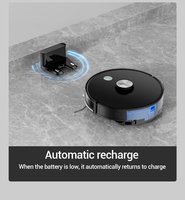 Robot Vacuum Cleaner Pintar dengan Navigasi Laser LDS Lidar, Fungsi Mengepel Basah dan Kering 2 in 1, dan Peta Rumah