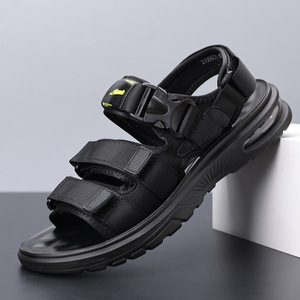 Sandalias Deportivas para Exteriores, Diseño Sólido, Punta Abierta, Parte Superior Textil, Suela de Goma, Impermeables, Transpirables, Zapatos de Senderismo de Verano para Hombre - Product Image 1