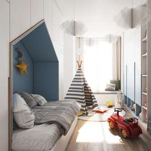 <span class=keywords><strong>Brady</strong></span> Matelas de sol princesse au design moderne pour enfants pour chambre à coucher ou chambres d'<span class=keywords><strong>hôtel</strong></span> - Product Image 5