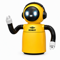 Robot interactif avec commande vocale et par applaudissement, marche et tourne avec son, bras articulés, yeux LED, pour enfants de 3 ans et plus, cadeaux