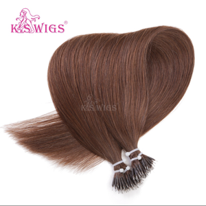 Extensions de cheveux Nano Ring en cheveux humains Remy vierges avec cuticules intactes, perles Nano, mèches Balayage, pour cheveux fins, pour ajouter longueur et volume, 12 à 40 pouces - Product Image 2