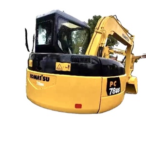 Mini-excavatrice sur chenilles d'occasion certifiée EPA CE, 8 tonnes, d'origine japonaise, Komatsu PC78, avec pompe hydraulique KYB et accessoire de pouce. - Product Image 1