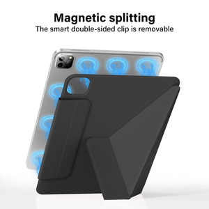 Potente attacco magnetico sottile a tre ripiegamento custodia per aria <span class=keywords><strong>11</strong></span> pollici M2 2024 per <span class=keywords><strong>iPad</strong></span> Air 5th/4th Gen 10.9 pollici <span class=keywords><strong>Pro</strong></span> <span class=keywords><strong>11</strong></span> pollici <span class=keywords><strong>2018</strong></span> - Product Image 5