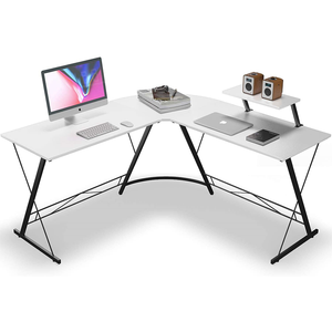 Fabrika doğrudan Modern bilgisayar ev monitör standı ile ofis masası <span class=keywords><strong>l</strong></span>-şekilli bilgisayar masası - Product Image 6