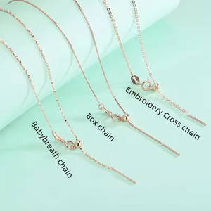 سلسلة فضية إيطالية 925 قابلة للتعديل بخرز منزلق ذات جودة عالية في مجوهرات الفضة - Product Image 3