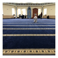 Tapis de prière en polypropylène BCF pour mosquée islamique, tapis de salle de prière