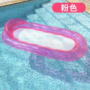 Mori Yuho Inflatable Floating Lounger 160x90cm With <b>Net</b> <b>Mesh</b> Backrest For Pool Lounge Chair Water Bed - Product Image 2