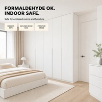 Panneau MDF standard de qualité E1 1220x2440mm, panneau de fibres à densité moyenne sûr pour l'intérieur, pour la décoration et les meubles