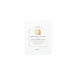 Soins de la peau coréens ROOICELL Eterno Black Pearl & Hyaluronic Acid Ampoule Sheet Pack Soin hydratant et élastique - Product Image 2