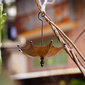 Wholesale Umbrella Design <b>Outdoor</b> Hanging Decoration Bird Feeder Tray for Outdoors Metal Bath Pond or Drinker - Product Image 6
