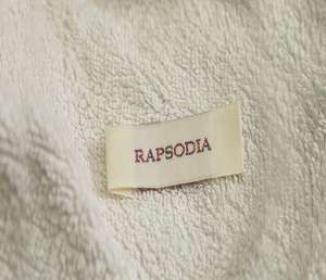 Étiquettes tissées en tissu fin pour vêtements, avec logo personnalisé, nom, taille et instructions d'entretien des vêtements - Product Image 3