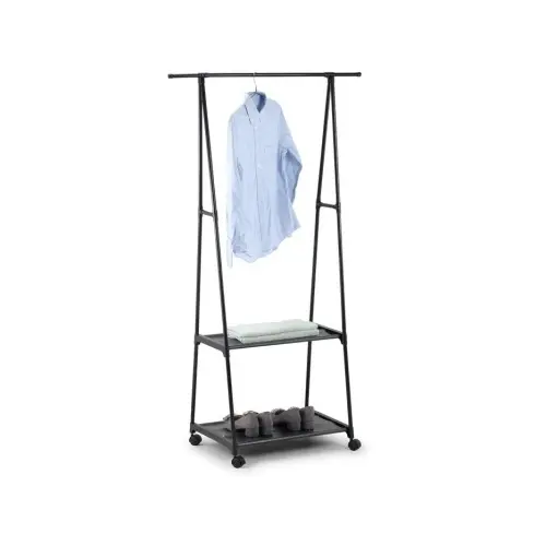 Organizador de armazenamento para roupas, suporte para secar roupas, rodas móveis, 3 tier