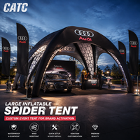 Grande tente araignée gonflable double X CATC |   Chapiteau d'événement hermétique |   Pavillon d'exposition automobile haut de gamme |   Abri d'activation de marque |