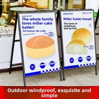 Présentoir publicitaire vertical sur pied, support d'affichage pour affiches, panneau KT double face pliable, moderne, pour extérieur