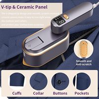 Ménage Portable Plat et Suspendu Double Usage 1200W 150ml Réservoir D'eau Mini De Poche Vêtement Vapeur Électrique Fer À Vapeur pour Voyage