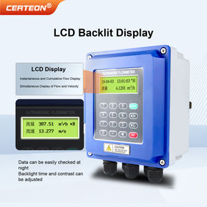 スマートトランジットタイム クランプオン超音波流量計 RS485 4‑20mA DN25 DN6000 工業用排水管 - Product Image 2