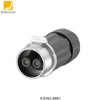 Connecteur d'alimentation industriel circulaire étanche LP32 2-5 broches, fiche mâle IP67 600V/300V 120A/80A/50A -40~+85°C pour connexions de câbles