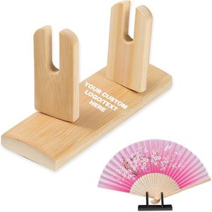 Support de Présentation Pliant Personnalisé en Bambou pour Éventail, Idéal pour la Maison - Product Image 1