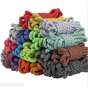 Round Reflective Fabric Shoe Laces for Enhanced Safety