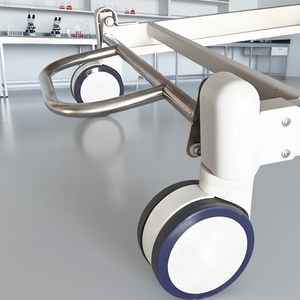 2-Handige Handmatige Verpleegbed ISO-gecertificeerd Staal ABS Medische Apparatuur met Verstelbare Functies Ziekenhuisbed - Product Image 2