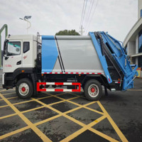 Camiones de Basura con Compactador de Residuos, Camiones de Compresión de Basura Diésel 4*2 de 6 Ruedas