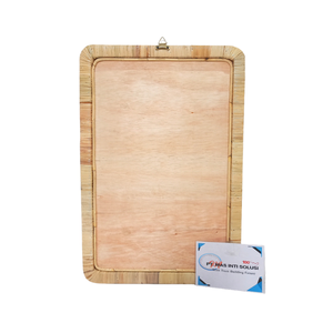 The luxurious 50x80cm modern rectangular hanging <b>mirror</b>, featuring a stunning brass rattan woven frame that blends elegance - Product Image 3