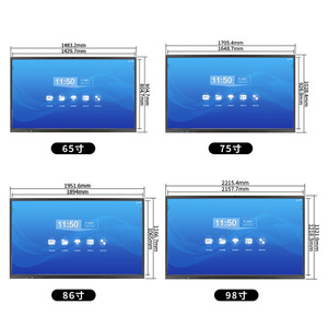 55/65/75 Inch business equipment interactive touch screen indoor digital signage smart conference interactive <b>whiteboard</b> - Product Image 6