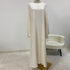 con maniche a sbuffo semplice colore semplice modesto <span class=keywords><strong>donna</strong></span> <span class=keywords><strong>donna</strong></span> <span class=keywords><strong>donna</strong></span> <span class=keywords><strong>donna</strong></span> <span class=keywords><strong>donna</strong></span> <span class=keywords><strong>donna</strong></span> <span class=keywords><strong>donna</strong></span> libera ogni giorno abaya - Product Image 5