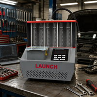 Machine de nettoyage et de test d'injecteurs de carburant LAUNCH CNC-802, nettoyage par ultrasons à chauffage ultrasonique, ultrasons GDI Piezo SPI MPI SFI PFI