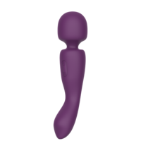 Masseur vibrant multifonctionnel à double tête en silicone liquide de qualité platine, plusieurs modes, rechargeable par USB, IPX6