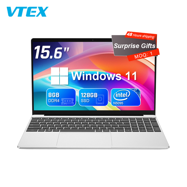 15.6 Inch N95 N5095 8Gb Ram 128Gb 256Gb 512Gb 1Tb Ssd Win Dows 11 Home School Business Notebook Computer Gaming Laptop