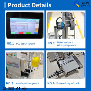 Fabricant QIPANG Câbles d'alimentation électrique automatique Machine à rembobiner active PLC Machine réceptrice de fil d'aluminium plat - Product Image 4