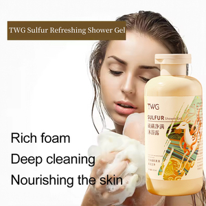 TWG RTS Jabón líquido antiácaros Gel de lavado corporal Limpieza corporal Jabón <span class=keywords><strong>acaricida</strong></span> de azufre Gel de ducha antibacterias - Product Image 2