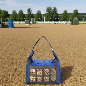 Sac fourre-tout personnalisable de grande capacité huit treillis sac de foin de <span class=keywords><strong>cheval</strong></span> étanche <span class=keywords><strong>sangle</strong></span> amovible couture fantaisie chèvre <span class=keywords><strong>mouton</strong></span> alimentation - Product Image 3